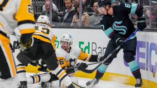 Freeze Frame: Petry shows what not to do on controlled breakout taken at PPG Paints Arena (Penguins)
